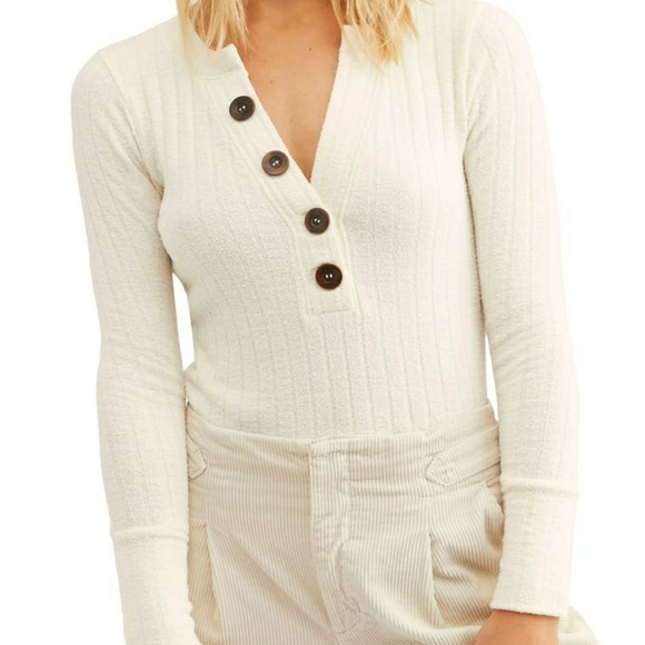 Free People Sweaters - Free People Womens Sweater XSmall Ivory Oliver